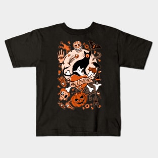 Happy Halloween (orange) Kids T-Shirt